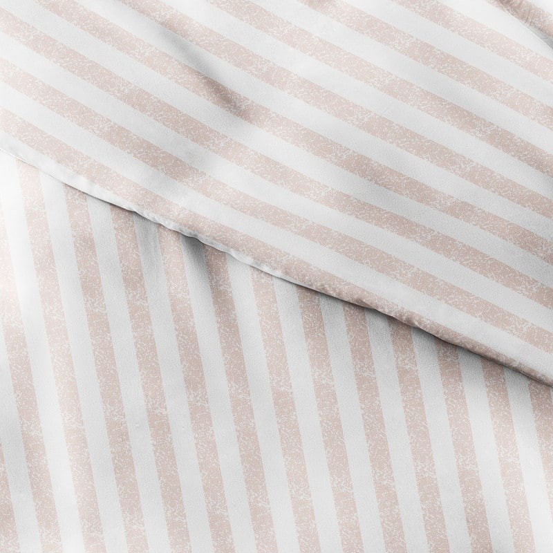 Becky Cameron Oversized 3-piece Printed Duvet Cover Set - Rugged Stripes - Blush - King - Cal King