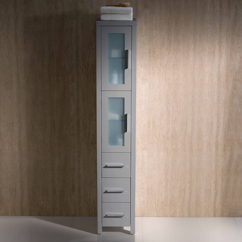 Fresca Torino 68-1/8" Plywood Free Standing Bathroom Linen Tower