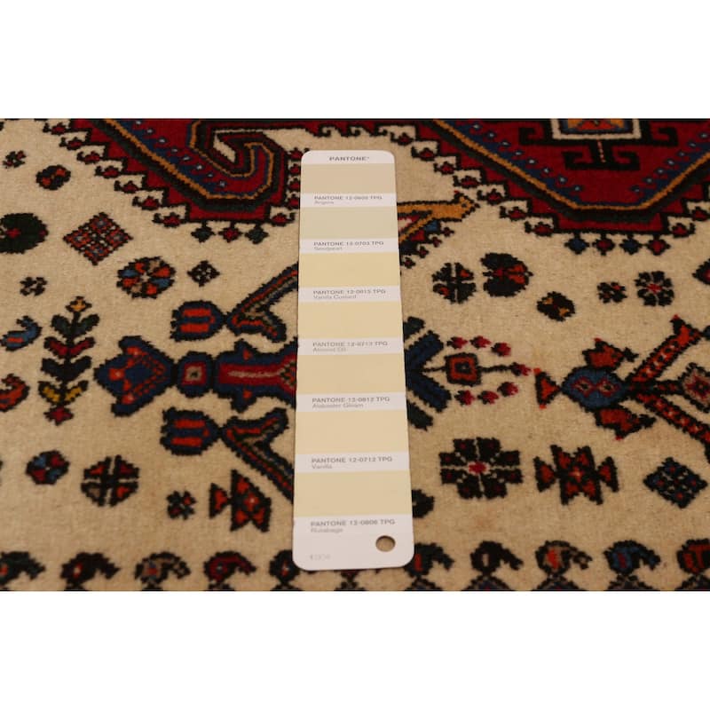ECARPETGALLERY Hand-knotted Kayseri Cream Wool Rug - 2'8 x 6'4