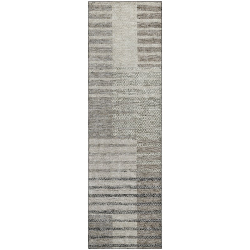 Premium Washable Super Soft Geo Stripe Mayfield Rug