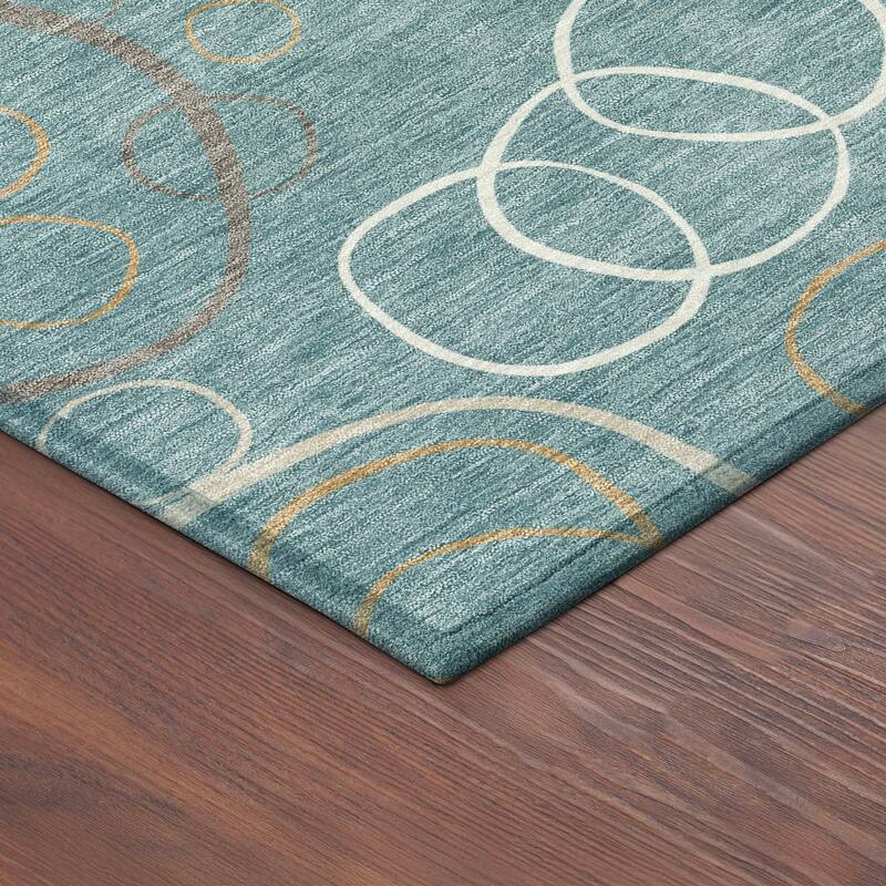 Machine Washable Indoor/ Outdoor Contemporary Nexus Chantille Rug