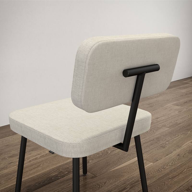Amisco Tereza Upholstered Dining Chair with Metal Legs
