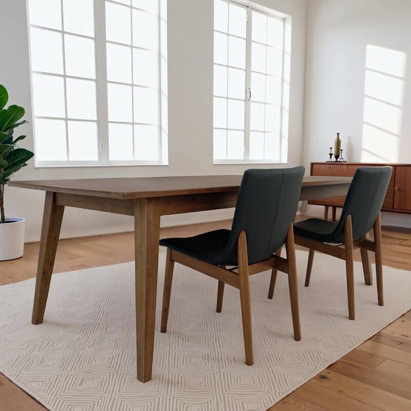 Maralunga Solid Wood Italian Style Linen Dining Chair (Set of 2)