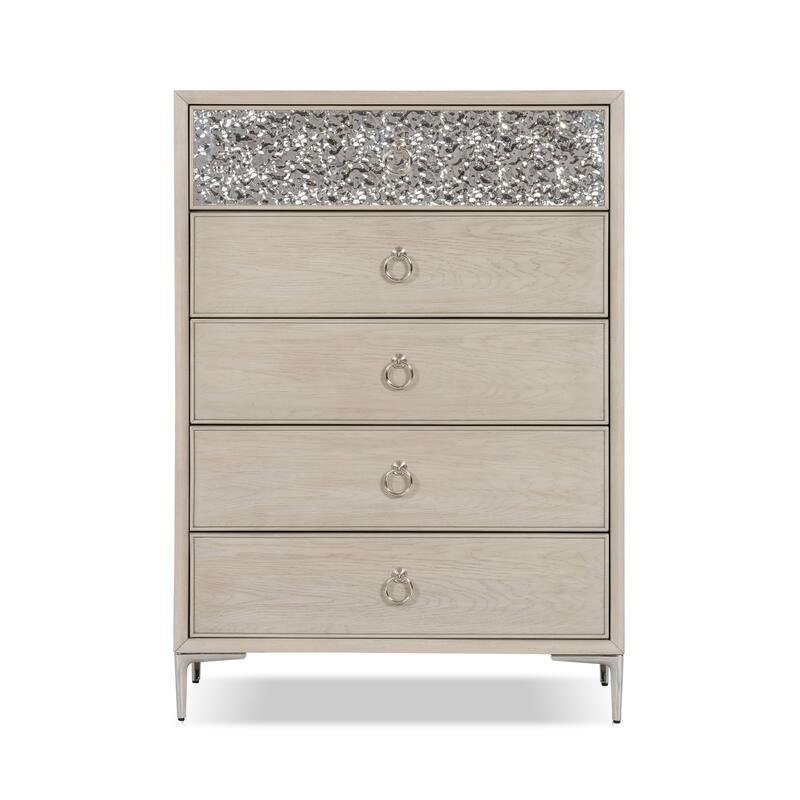Furniture of America Fable Modern 6-Piece Solid Wood Panel Bedroom Set