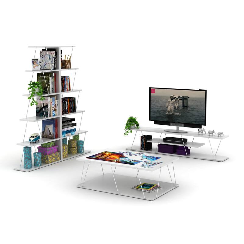 Bangles 57'' H x 25'' W Ladder Bookcase