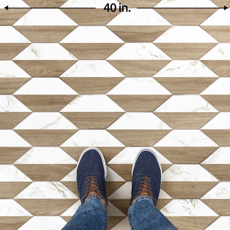 Merola Tile Llama Kayak Lagom Nature 6-1/2" x 12-1/2" Porcelain Floor and Wall Tile