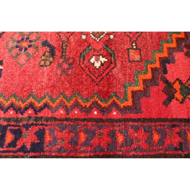 ECARPETGALLERY Hand-knotted Andelz Red Wool Rug - 4'5 x 6'8