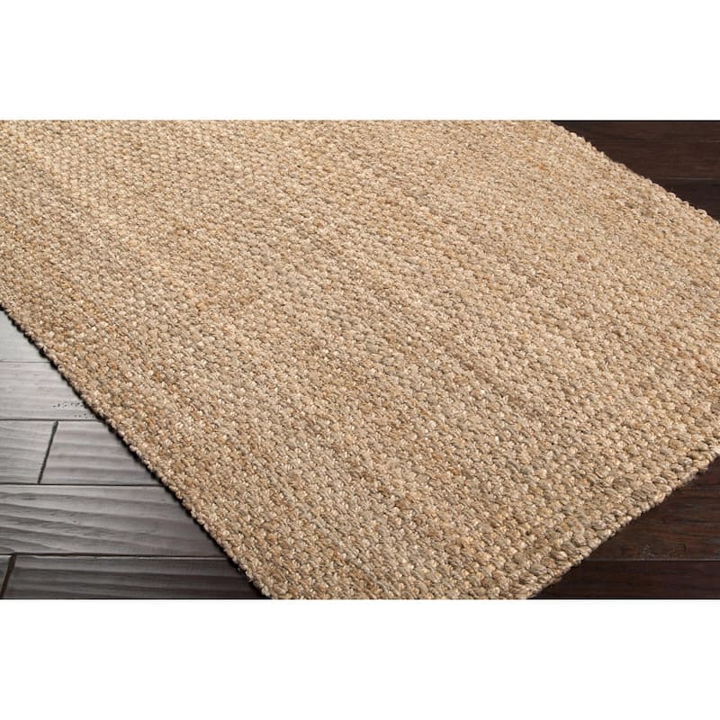 Livabliss Jute Woven Casual Solid Area Rug