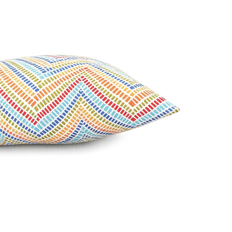 2 Pack Outdoor Throw Pillows, Waterproof & Fade-Resistant Patio Cushions- Soft & Comfortable Decorative Pillow Covers (18x18")