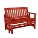preview thumbnail 22 of 43, HIGHWOOD Lehigh Garden Glider Bench Rustic Red