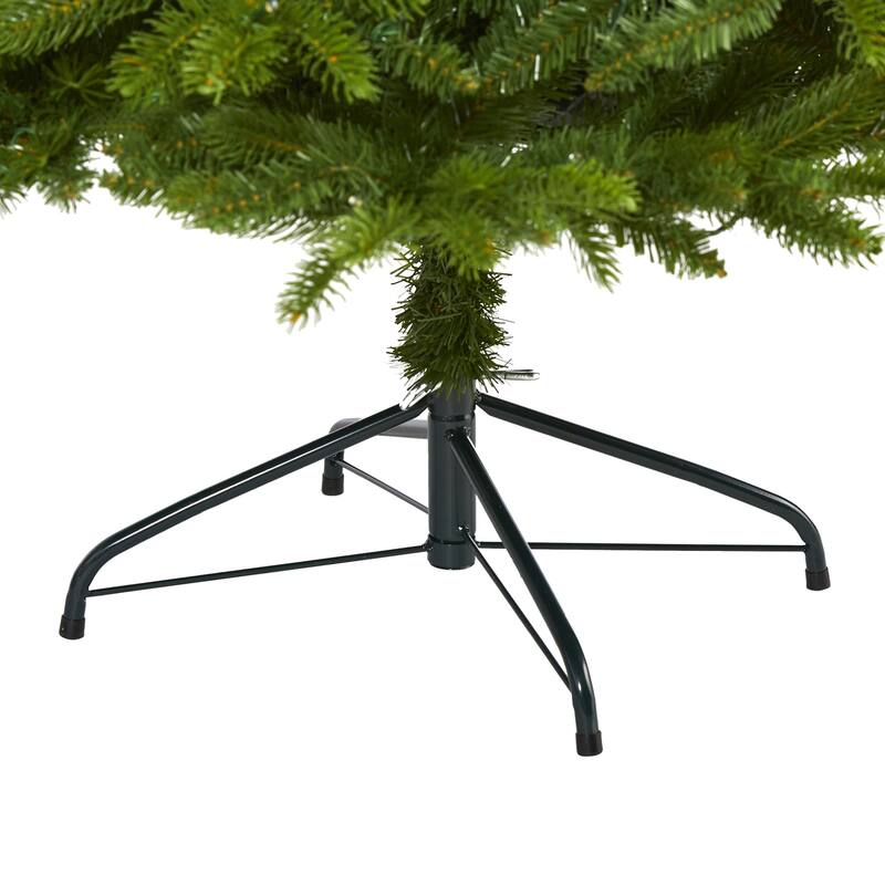 6ft. Spruce Look Artificial Christmas Tree with 300 Clear LED Lights & 1357 Branches - Full Holiday X-Mas Glow