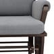 preview thumbnail 16 of 43, HOMCOM Nursery Glider Rocking Chair with Ottoman Cushion Seating
