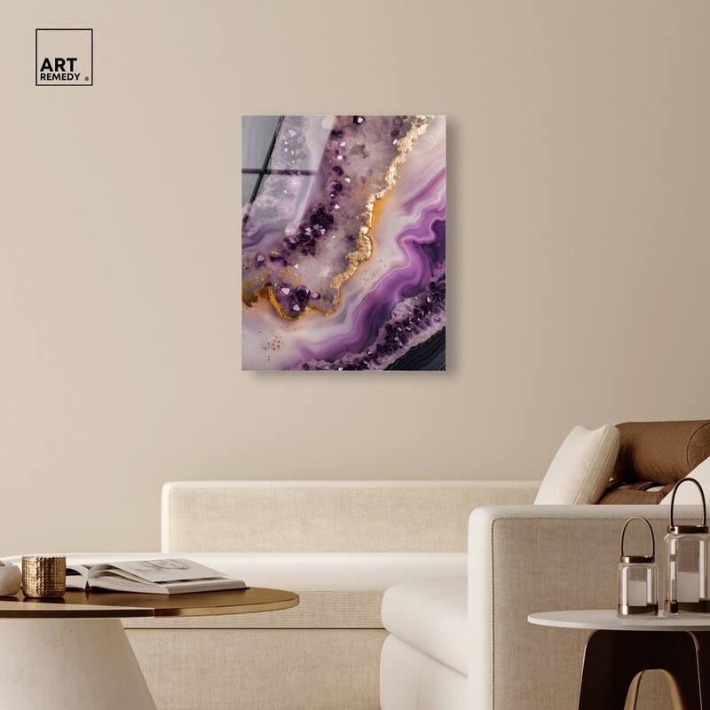 Amethystine Dream I Acrylic by Art Remedy, Ready to Hang