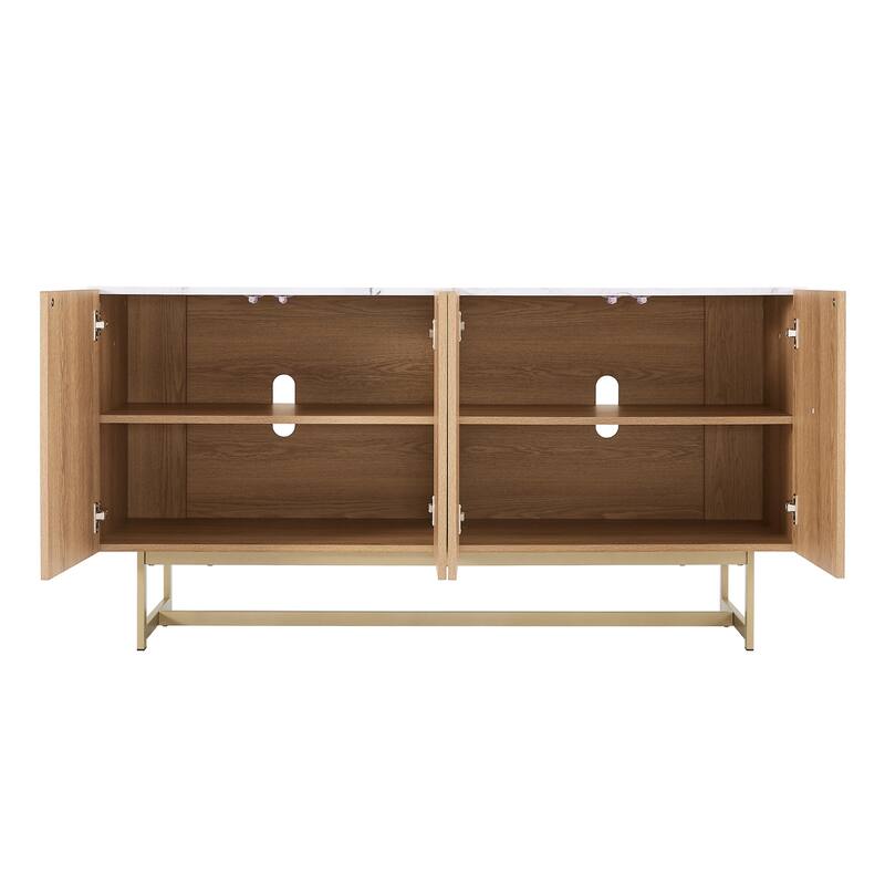 Roomfitters Media Console Cabinet/TV Stand/Side board up to 60" - 58 inches