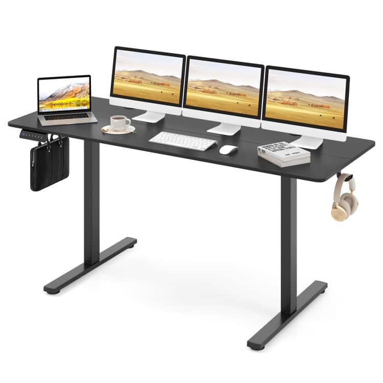 Electric Standing Desk with Memory Heights and Cable Management