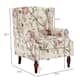 Upholstered Nailhead Trim Armchair Wingback Accent Chairs Set of 2