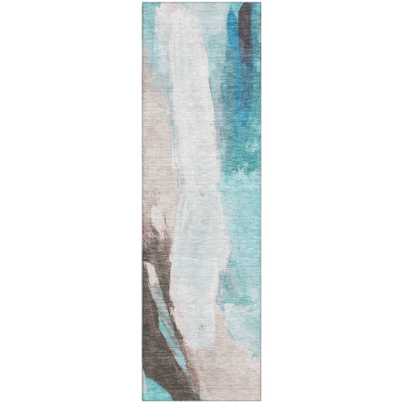 Premium Washable Super Soft Abstract Brushstrokes Mayfield Rug