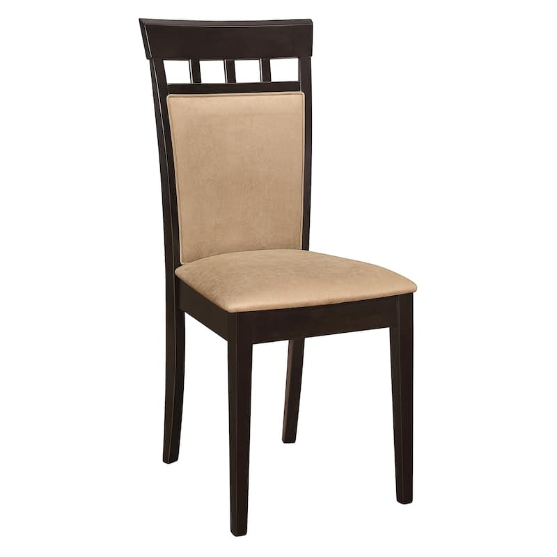 Alencon Beige Upholstered Wood Dining Chairs (Set of 2)