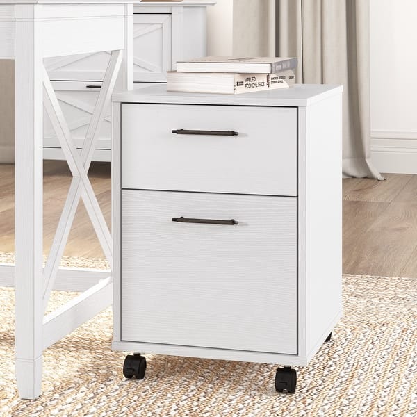 slide 2 of 51, Key West 2 Drawer Mobile File Cabinet by Bush Furniture Pure White Oak
