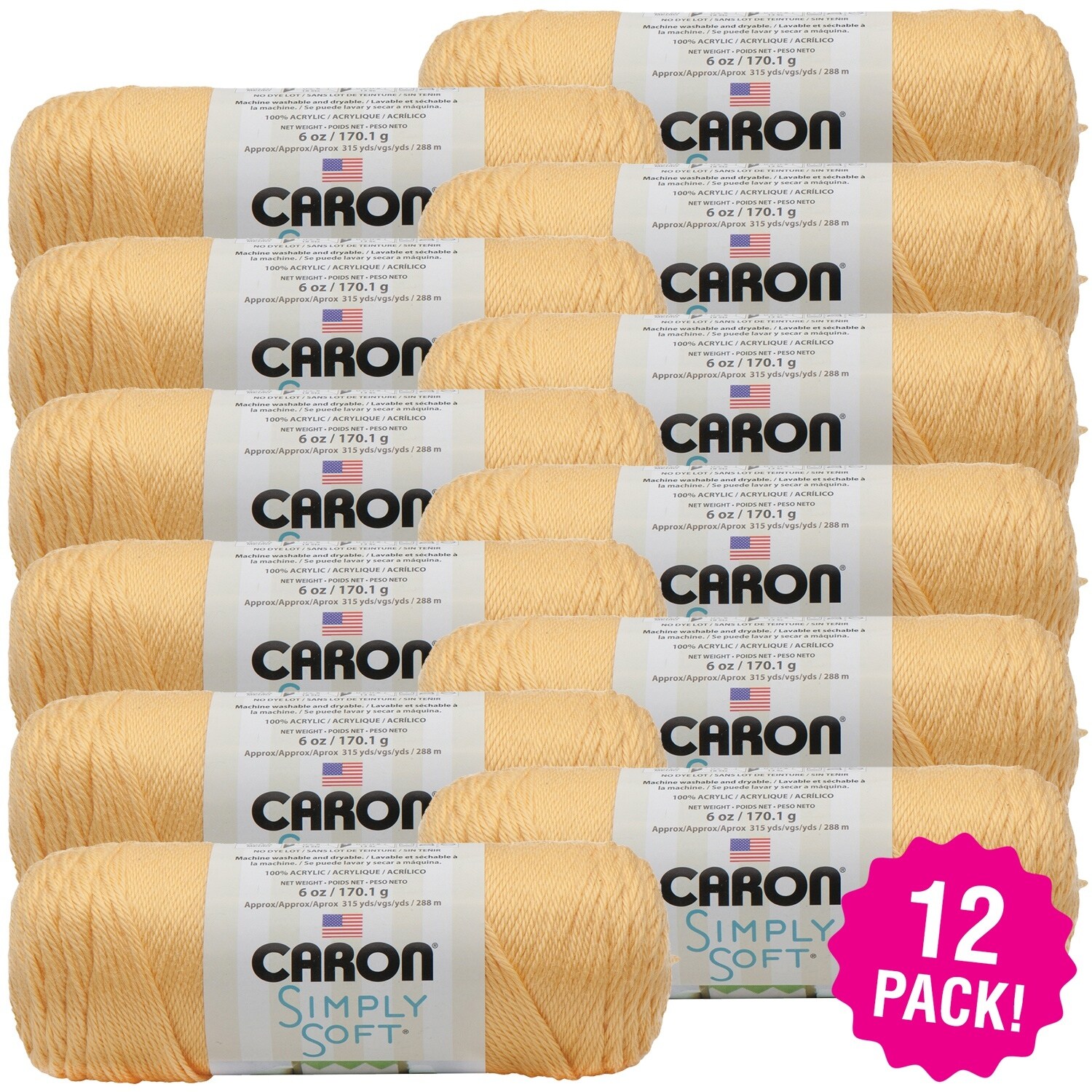 Caron Yarn Simply Soft Heather Yarn 12 Pkg Woodland Heather Caron Yarn Simply Soft Heather Yarn 12 Pkg Woodland Heather