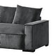 preview thumbnail 39 of 59, Transitional Luxe Upholstered Living Room Sectional 106.7 inch