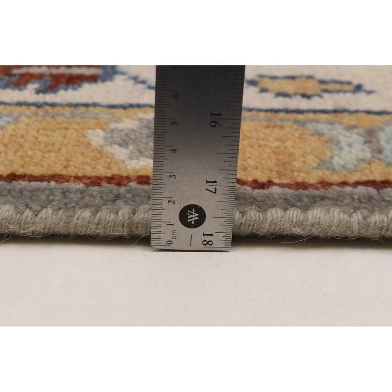 ECARPETGALLERY Hand-knotted Royal Oushak Grey Wool Rug - 6'1 x 8'10