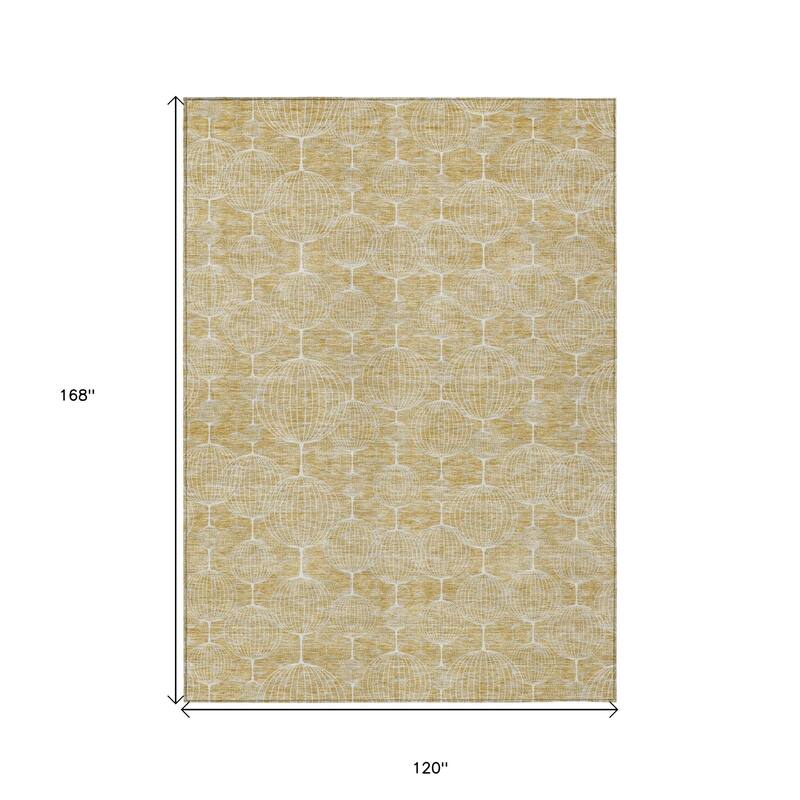 HomeRoots Geometric Transitional Rectangle Outdoor Rug