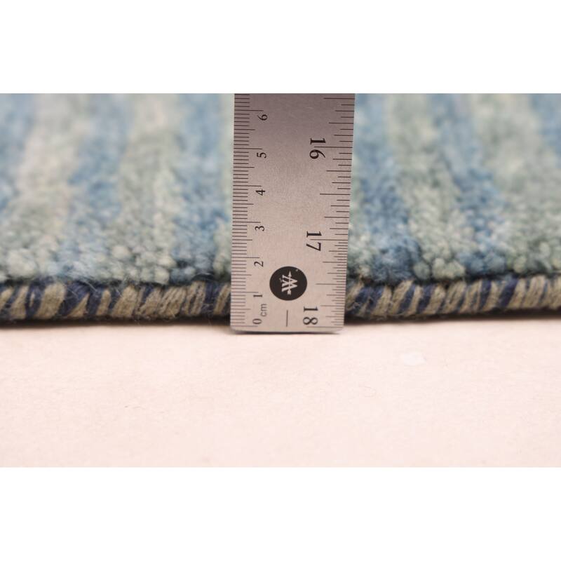 ECARPETGALLERY Hand-knotted Peshawar Ziegler Light Blue Wool Rug - 5'1 x 6'11