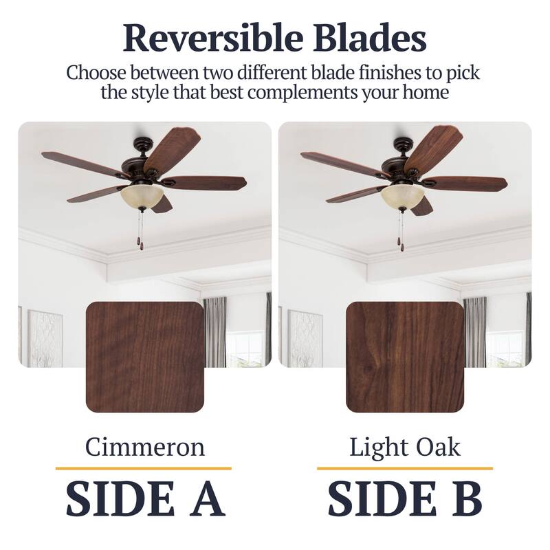 52" Prominence Home Spring Hollow Bronze Traditional Indoor LED Ceiling Fan with Light