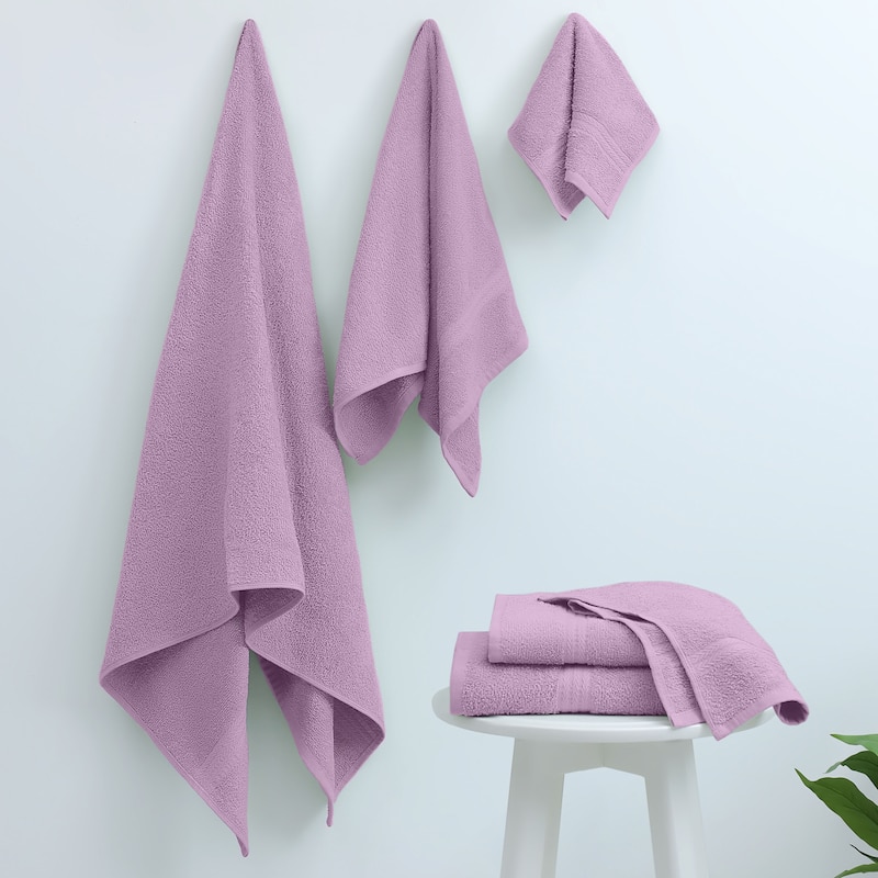 Superior Miami 100% Cotton 6-Piece Towel Set - Lightweight & Quick Drying