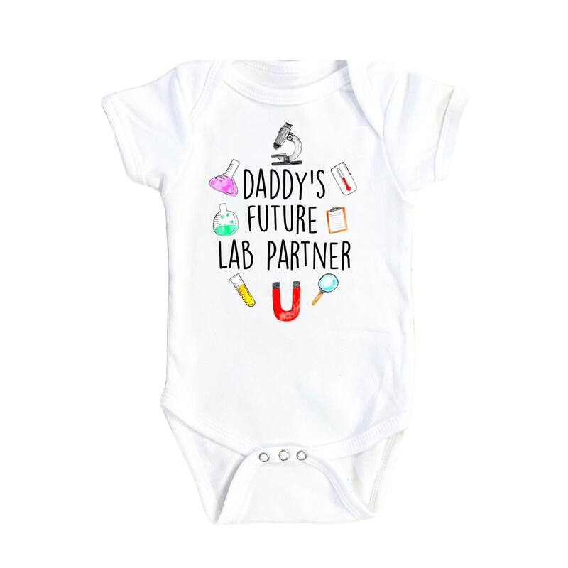 Science - Baby Boy Girl Clothes Infant Bodysuit Funny Cute Newborn E7 - White - 6-9M