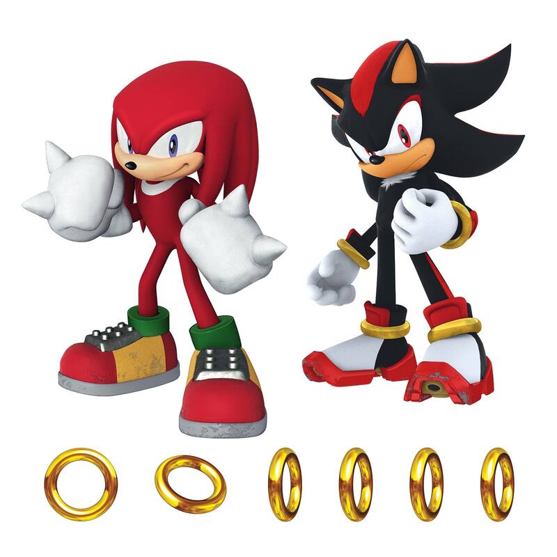 WallPops Sonic The Hedgehog Knuckles and Shadow Wall Decals