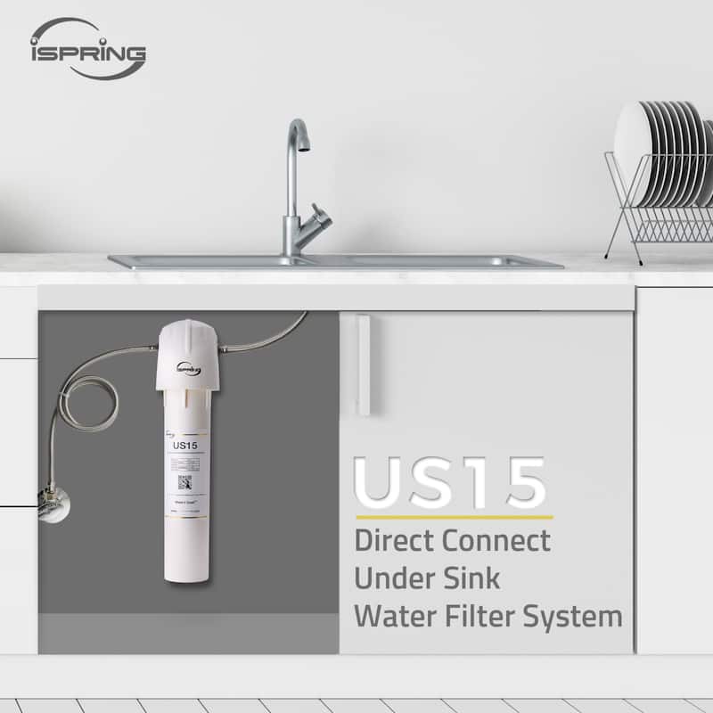 iSpring Leak-Free Direct Connect Under Sink Water Filter System