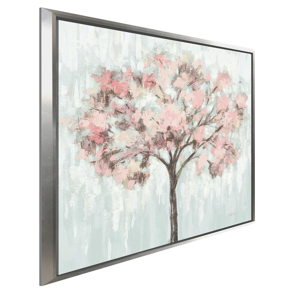 "Blooming Tree Blush Crop" Print on Floating Canvas