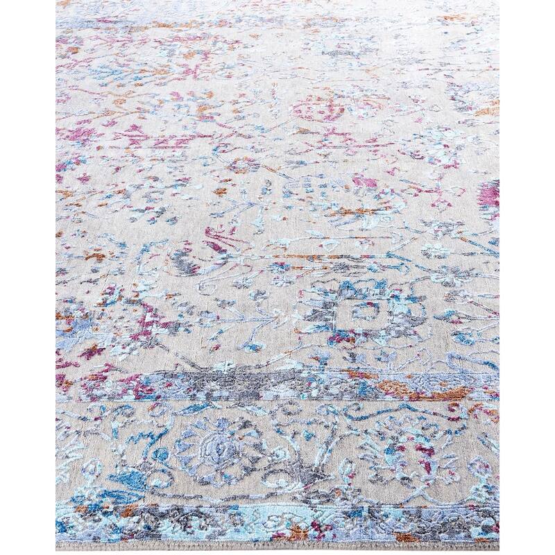 Ikat One-of-a-Kind Handmade Area Rug, Beige - 8' 1" x 10' 1"