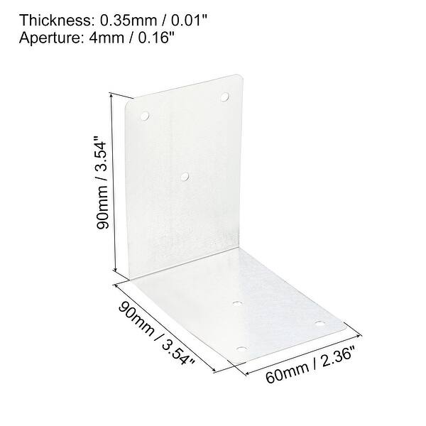 Wooden Crate Edge Steel Guards, L Shaped Edge Protector 90x90x60mm