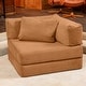 preview thumbnail 60 of 179, Jaxx Unsofa Modular Convertible Sectional Sofa with Fold Out King Sleeper Bed Chair. - Corduroy Spice Orange