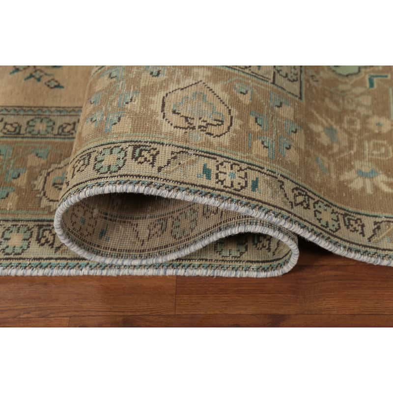 Tabriz Persian Vintage Area Rug Handmade Bedroom Wool Carpet - 6'6"x 9'9"