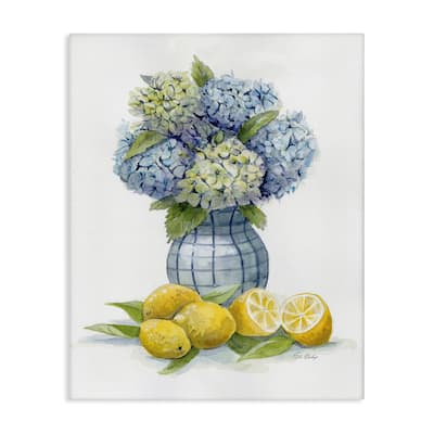 Stupell Hydrangeas & Lemon Cluster Canvas Wall Art Design By Patti Bishop
