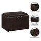 preview thumbnail 25 of 48, Convenience Concepts Designs4Comfort Accent Storage Ottoman with Reversible Tray
