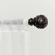 preview thumbnail 10 of 11, ATI Home Vine 1" Adjustable Curtain Rod and Finial Set 66" to 120" - Oil Rubbed Bronze