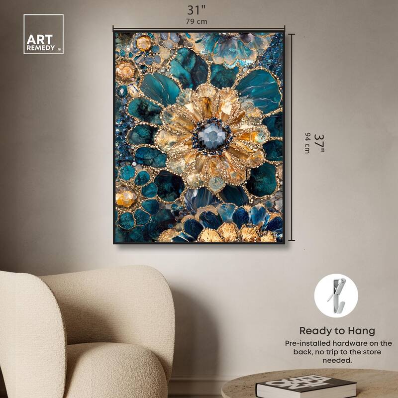 Opulent Geode IV Canvas by Art Remedy