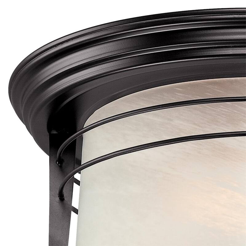 Westinghouse Senecaville Two-Light Exterior Flush-Mount Fixture - 12-Inch