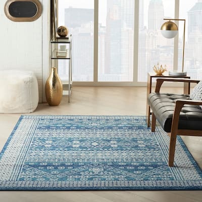 Nourison Passion Distressed Geometric Tribal Area Rug