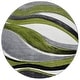 preview thumbnail 124 of 128, SAFAVIEH Hollywood Deep Mid-Century Modern Abstract Rug 5'3" Round - Grey/Green