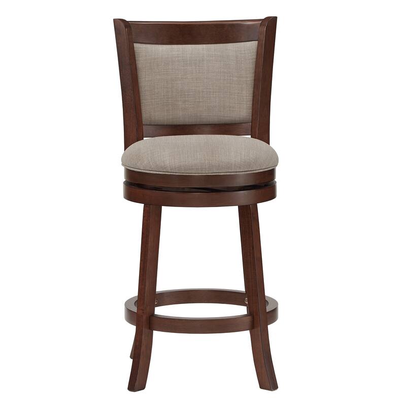 Verona Panel Back Swivel Counter Height Stool by iNSPIRE Q Classic