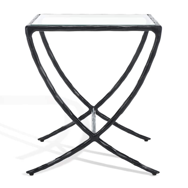 SAFAVIEH Couture Debbie Squareuare Metal Accent Table - 18Wx18Dx20H