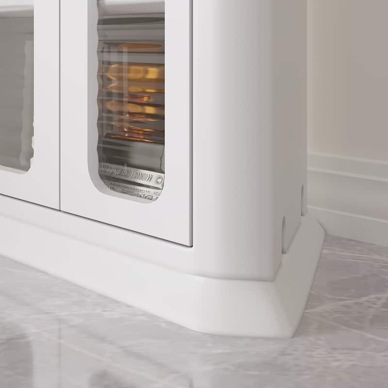 VECELO White 3-Tier Corner Storage Bins Triangle Organizer Bathroom Storage Cabinet with 9 Storage Shelf