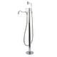 preview thumbnail 1 of 13, Kingston Brass Paris Freestanding Tub Faucet with Hand Shower Polished Chrome
