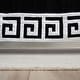 preview thumbnail 3 of 6, Rizzy Home Adair Greek Key Crib Skirt - 26" X 51" Black/White
